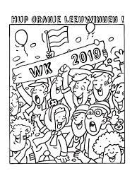 Kleurplaten Voetbal Nederland