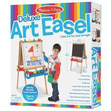 Or abstract art using alpha and numeric symbols? Melissa Doug Deluxe Wooden Standing Art Easel