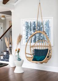 Hanging Chair Tutorial Hanging Chair Living Room First Apartment Decorating Indoor Hanging Chair