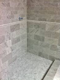 Chair rail moldings is a thing of visual beauty if it is correctly added to your apartment. Venetino Marble Shower Walls Floor And Chair Rail Tile In This Master Bathroom Shower Tile Gray Shower Tile Marble Shower Walls