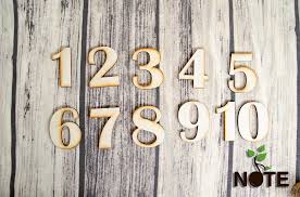0, 1, 2, 3, 4, 5, 6, 7, 8, 9. Blank Set Cifre Lemn 8 Cm De La 1 La 10 Note Concept