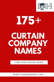 475 Catchy Curtain Company Names Video Infographic Business Names Company Names Catchy Names