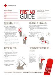 Free A4 First Aid Guide Poster From The Irish Red Cross