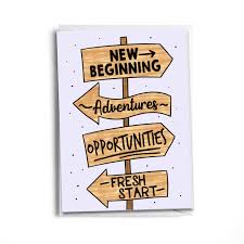New Beginning Greeting Card New Adventure Congratulations New Job Card Job Cards Good Luck Quotes
