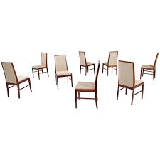 Set Of 8 Skovby Danish Rosewood Upholstered High Back Dining Chairs Rosewood Dining Chairs High Back Dining Chairs Dining Chairs For Sale