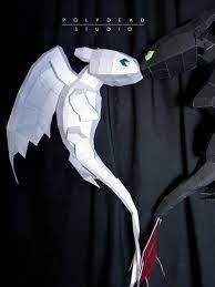 Como Entrenar A Tu Dragon Papercraft Dia Del Padre Etsy Dragones Como Entrenar A Tu Dragon Arte De Papel En 3d