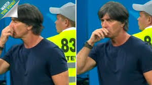 Na het ek van 2021 stapt löw op. Joachim Low Appears To Pick His Nose And Eat It On Camera During Germany World Cup Win Against Sweden