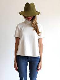 I Love The Fedora Style Fashion Olive Green Fedora Blouse Denim Fashion Modest Outfits Clothes