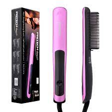 They're the perfect tool for anyone who styles their hair regularly, since they make it easier and faster to style most hair types and lengths. Amazon Com Straightening Comb Hair Brush Straightener Electric Hair Brush Anti Scald Hot Comb Hair Straightener Dual Voltage Led Display Beauty Personal Care