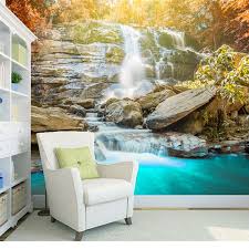 28,691 hd scenery images to download. Custom Natural Scenery Wallpaper Waterfall 3d Photo Wall Wallpaper For The Living Room Dining Room Wall Wa Dining Room Walls Wall Wallpaper Scenery Wallpaper