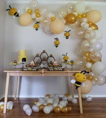 Next, you'll need some decorative accents for your bee themed wedding. Baby Shower Bumble Bee Table Decorations Novocom Top