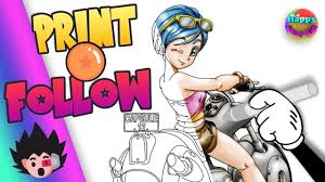 By best coloring pages june 12th 2013. Dragon Ball Z Coloring Pages Bulma Printable Coloring For Kids Youtube