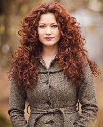 Curly Long Single Rot Permed Liberale Liberal Layered Curlyhairstyles Hair Styles Curly Hair Styles Naturally Red Curly Hair