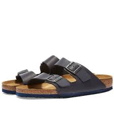 Birkenstock Arizona Natura Navy Smooth Leather End