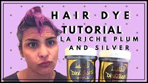 La riche directions hair dye allows you to create any colorful hairstyle you want. I Dyed My Hair Purple Using La Riche Directions Plum Silver Youtube