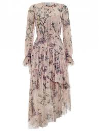 Zimmermann Maples Tier Long Dress Sheer Sleeve Dress Floral Dresses Long Sheer Floral Dress