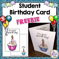 But what about the part you sign? Birthday Cards For Students Free By Mrs Renz Class Tpt