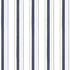 Blue Gold Pinstripes Sh34504 Striped Wallpaper Manhattan Comfort Wallpaper Roll