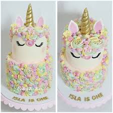 Happy Birthday Glitter Rose Gold Unicorn Cake Unicorn Pastel Piped Buttercream 2 Tier Unicorn Cake For A 1st Birthday Cakes By Kaz Unicorn Birthday Cake 6th Birthday Cakes Baby Shower Cakes Girl