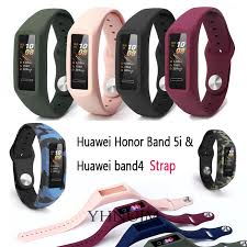 Huawei honor released the latest honor band 5i. For Huawei Band 4 Strap Silicone Wrist Strap For Huawei Honor Band 5i Silicon Bracelet Soft Wristband Band4 Smart Watch Accessories Shopee Philippines