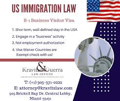 B 1 Business Visitor Visa Law Office Immigration Law Firm