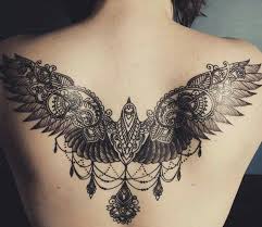 Bird Of Prey Tattoo Lace Wings Wings Tattoo Bird Tattoos For Women Bird Tattoo Back