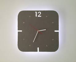 Lighting Clock Led Wall Clock Grey Felt Clock Face Wall Lighting Modern Design Illuminated Wall Clock Wall Clock Led Wall Clock Clock