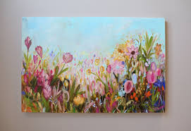 Flower Abstract Painting Abstract Acrylic Painting Abstract Etsy Painting Abstract Painting Abstract Painting Acrylic