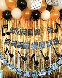 And the tin decoration along the wall adds a lot of attitude. A Music Themed First Birthday Party Music Theme Birthday Music Birthday Party Rockstar Birthday Party