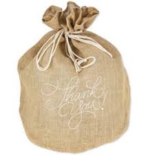 Sac A Cadeaux Hotte De Noel En Jute Thank You