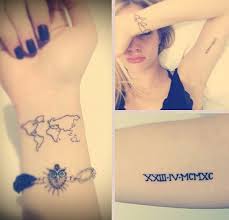 World Map Tattoo Dunya Haritasi Dovmesi Tattoo