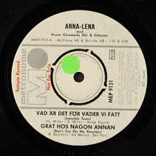 ANNA-LENA LOFGREN: kan nagon tala om METRONOME 7" Single 45 RPM Sweden