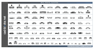 Others cad blocks closets in front elevation section and plan view. Furniture Cad Blocks Beds In Frontal Elevation View