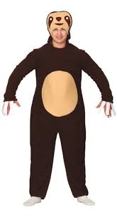 Sloth Onesie Costume Party Animals Fancy Dress Hollywood Uk