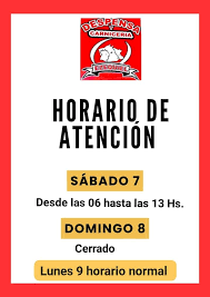 Hoy sábado víspera de la virgencita de Caacupe abriremos hasta las 13 hs y  mañana domingo estaremos cerrados, el lunes abriremos el horario normal..  👌 𝘿𝙀𝙎𝙋𝙀𝙉𝙎𝘼 𝙔 𝘾𝘼𝙍𝙉𝙄𝘾𝙀𝙍𝙄𝘼 𝙀𝙕𝙀𝙌𝙐𝙄𝙀𝙇🐮 **Carnes de  primera