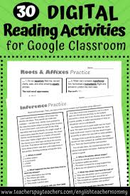 Digital Reading Activities For Middle School In 2020 Reading Activities English Teacher Resources Digital Reading