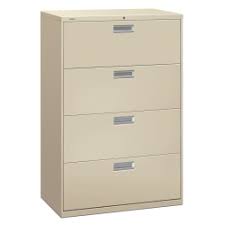 File cabinet keys and replacement keys, price: Hon Brigade 600 36 W Lateral 4 Drawer File Cabinet Metal Putty Office Depot