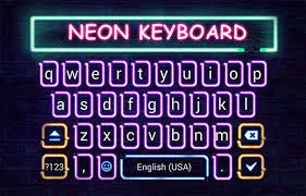 Neon Lights If Neon Is Your Color Then You Should Definitely Try This New Android Keyboard Theme Android Theme Keyboard Android Keyboard Unique Keyboards