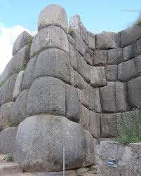The ancient walled complex of Saksaywaman, located near Cusco, Peru, was  constructed by the Inca civilization in the 15th century and is renowned  for its massive, precisely cut stones that fit together