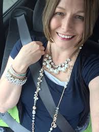 What jewelry to wear with a pink heart top?