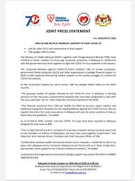 Researching tenaga nasional berhad (otcmkts:tnaby) stock? Kkmalaysia On Twitter The Ministry Of Health Malaysia Moh Together With Tenaga Nasional Berhad Tnb Have Initiated An Action Coalition To Encourage Corporate Companies In Malaysia To Collaborate With The Government And