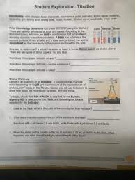 Applying worksheets suggests facilitating pupils to be able to answer issues about matters they have learned. Solved Student Exploration Titration Vocabulary Acid A Chegg Com