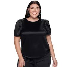 Apt 9 Plus Size Puff Sleeve Top Cute Cheap Winter