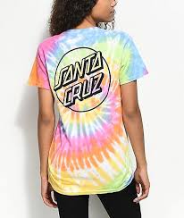 Santa Cruz Black And Blue Tie Dye Shirt Santa Cruz Opus Dot Eternity Tie Dye T Shirt Zumiez In 2020 Dye T Shirt Tie Dye Fashion Tie Dye T Shirts