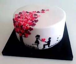 Engagement Cake Silhouette Cake Cake Designs Engagement Cakes