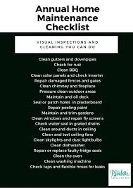 Home maintenance schedule keep your home in good repair with this maintenance schedule template. An Annual Home Maintenance Checklist The Plumbette