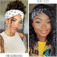 Urieo Boho Women Headband Stretchy Bandanas Headband Turban Paisley Print  Hair Band Sport Knotted Hair Wrap for Women and Girls(Pack of 4) (A) :  Amazon.ca: Beauty & Personal Care