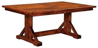 Nothing on this page may be copied or reproduced without explicit permission. St Louis Trestle Table From Dutchcrafters Amish Furniture