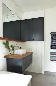 Black Bathroom Vanity With Timber Top Bathroom Vanity Timber Top Black 55 New Ideas Black Vanity Bathroom Minimalism Interior Guest Bathroom Small