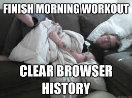 finish morning workout clear browser